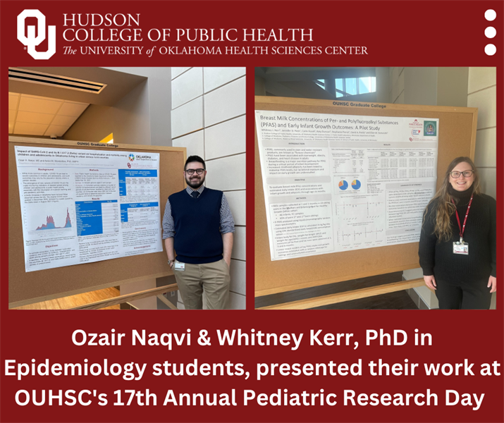 PhD Epidemiology Students Present at Pediatrics Research Day