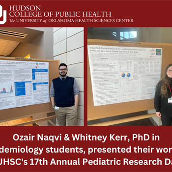 PhD Epidemiology Students Present at Pediatrics Research Day