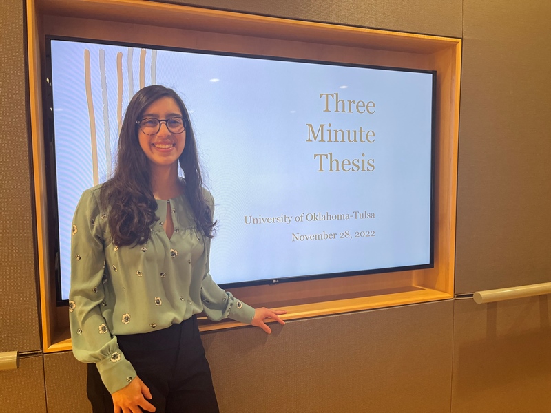 OU-Tulsa Health Promotion Sciences Student Presents at Three Minute Thesis Competition