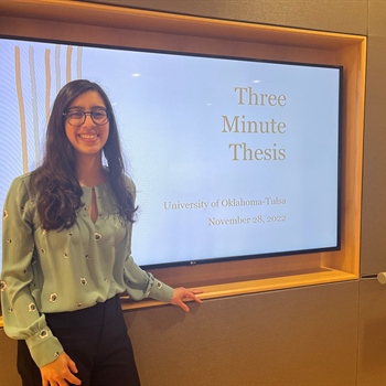 OU-Tulsa Health Promotion Sciences Student Presents at Three Minute Thesis Competition