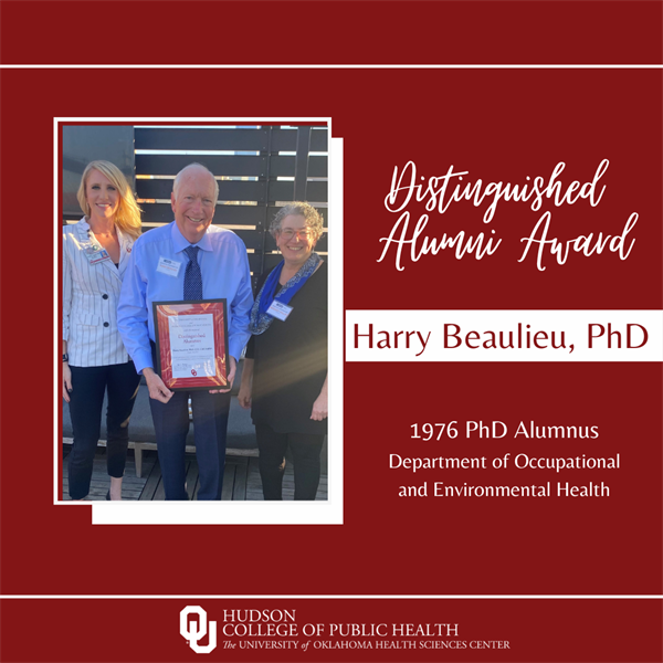 Distinguished Alumni Award Recipient for Department of Occupational and Environmental Health