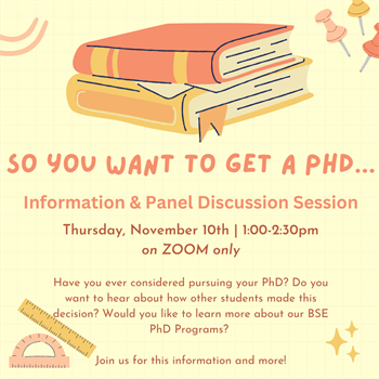 PhD Program Information and Discussion Session