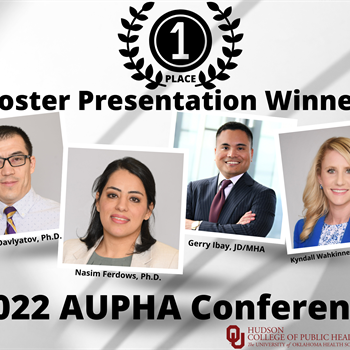 Health Administration Faculty Poster Presentation Awarded First Place at AUPHA