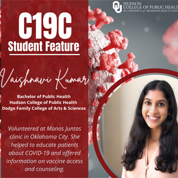 C19C Student Feature: Vaishnavi Kumar