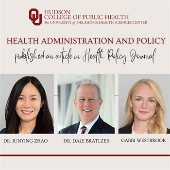 Health Administration and Policy Professors and MPH Student Publish Article in Health Policy Journal