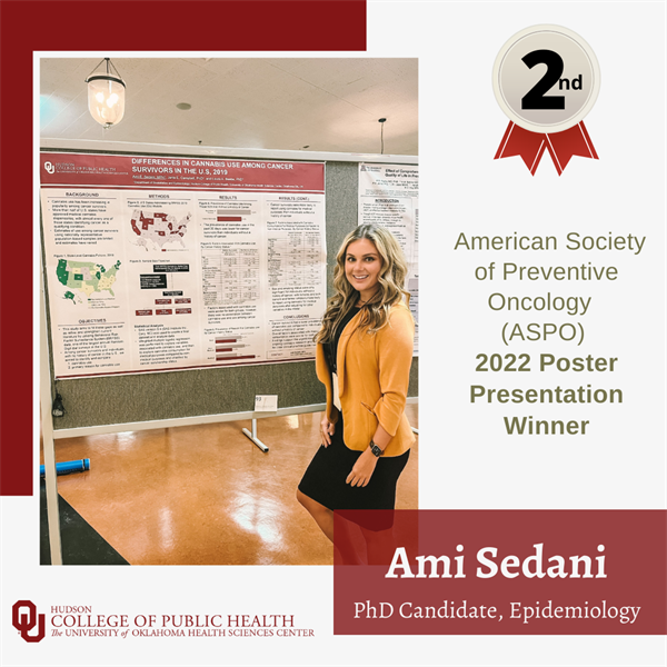 PhD Student Receives Second Place for Poster Presentation at American Society of Preventive Oncology Annual Meeting