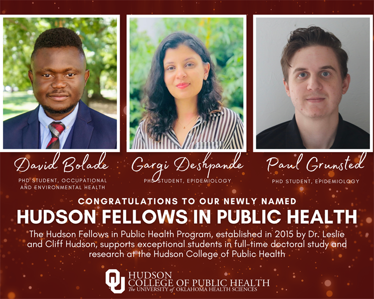 Congratulations to the New Hudson Fellows in Public Health